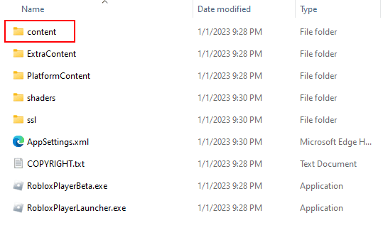 roblox folder 1